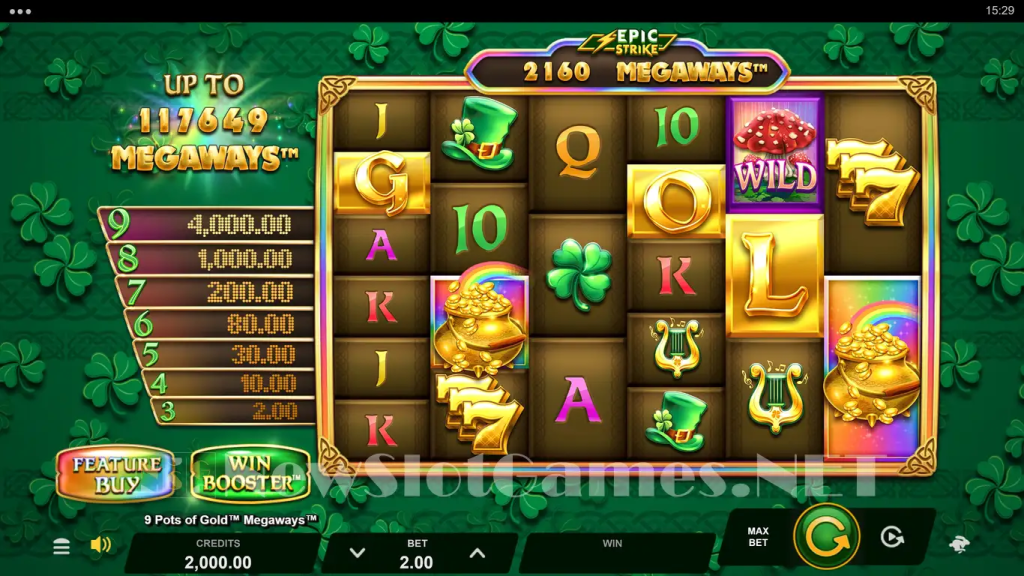 9 Pots of Gold Megaways Demo