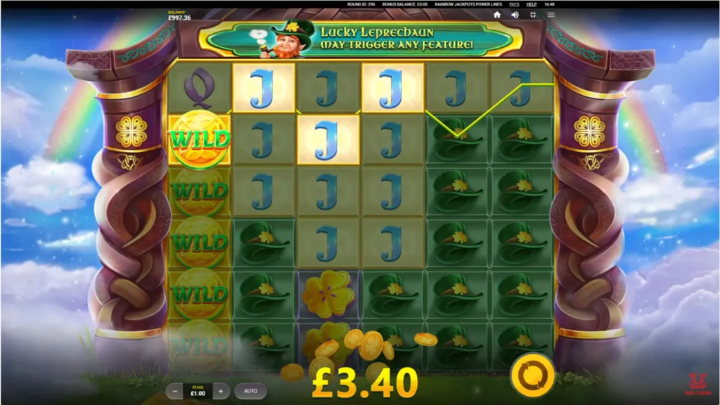 Rainbow Jackpots Power Lines App